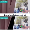 image:imageNICETOWN Full Shade Curtain Panel Energy Smart amp Noise Blocking Out Blackout Drape for Dining Room Window Thermal Insulated Guest Room Lined Window DressingSilver Gray 42 x 84 inchDry Rose