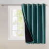 image:imageNICETOWN Full Shade Curtain Panel Energy Smart amp Noise Blocking Out Blackout Drape for Dining Room Window Thermal Insulated Guest Room Lined Window DressingSilver Gray 42 x 84 inchSea Teal
