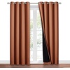image:imageNICETOWN Full Shade Curtain Panel Energy Smart amp Noise Blocking Out Blackout Drape for Dining Room Window Thermal Insulated Guest Room Lined Window DressingSilver Gray 42 x 84 inchBurnt Orange