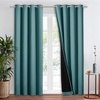 image:imageNICETOWN Full Shade Curtain Panel Energy Smart amp Noise Blocking Out Blackout Drape for Dining Room Window Thermal Insulated Guest Room Lined Window DressingSilver Gray 42 x 84 inchSea Teal