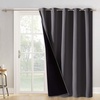 image:imageNICETOWN Full Shade Curtain Panel Energy Smart amp Noise Blocking Out Blackout Drape for Dining Room Window Thermal Insulated Guest Room Lined Window DressingSilver Gray 42 x 84 inchGrey