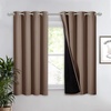 image:imageNICETOWN Full Shade Curtain Panel Energy Smart amp Noise Blocking Out Blackout Drape for Dining Room Window Thermal Insulated Guest Room Lined Window DressingSilver Gray 42 x 84 inchCappuccino