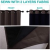 image:imageNICETOWN Full Shade Curtain Panel Energy Smart amp Noise Blocking Out Blackout Drape for Dining Room Window Thermal Insulated Guest Room Lined Window DressingSilver Gray 42 x 84 inchNavy