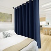 image:imageNICETOWN Full Shade Curtain Panel Energy Smart amp Noise Blocking Out Blackout Drape for Dining Room Window Thermal Insulated Guest Room Lined Window DressingSilver Gray 42 x 84 inchNavy