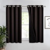image:imageNICETOWN Full Shade Curtain Panel Energy Smart amp Noise Blocking Out Blackout Drape for Dining Room Window Thermal Insulated Guest Room Lined Window DressingSilver Gray 42 x 84 inchBrown