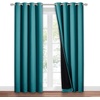 image:imageNICETOWN Full Shade Curtain Panel Energy Smart amp Noise Blocking Out Blackout Drape for Dining Room Window Thermal Insulated Guest Room Lined Window DressingSilver Gray 42 x 84 inchPeacock Teal