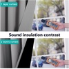 image:imageNICETOWN Full Shade Curtain Panel Energy Smart amp Noise Blocking Out Blackout Drape for Dining Room Window Thermal Insulated Guest Room Lined Window DressingSilver Gray 42 x 84 inchSilver Grey