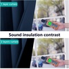 image:imageNICETOWN Full Shade Curtain Panel Energy Smart amp Noise Blocking Out Blackout Drape for Dining Room Window Thermal Insulated Guest Room Lined Window DressingSilver Gray 42 x 84 inchNavy