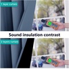 image:imageNICETOWN Full Shade Curtain Panel Energy Smart amp Noise Blocking Out Blackout Drape for Dining Room Window Thermal Insulated Guest Room Lined Window DressingSilver Gray 42 x 84 inchStone Blue