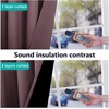 image:imageNICETOWN Full Shade Curtain Panel Energy Smart amp Noise Blocking Out Blackout Drape for Dining Room Window Thermal Insulated Guest Room Lined Window DressingSilver Gray 42 x 84 inchDry Rose