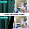 image:imageNICETOWN Full Shade Curtain Panel Energy Smart amp Noise Blocking Out Blackout Drape for Dining Room Window Thermal Insulated Guest Room Lined Window DressingSilver Gray 42 x 84 inchHunter Green