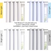 image:imageNICETOWN Full Shade Curtain Panel Energy Smart amp Noise Blocking Out Blackout Drape for Dining Room Window Thermal Insulated Guest Room Lined Window DressingSilver Gray 42 x 84 inchPure White