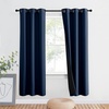 image:imageNICETOWN Full Shade Curtain Panel Energy Smart amp Noise Blocking Out Blackout Drape for Dining Room Window Thermal Insulated Guest Room Lined Window DressingSilver Gray 42 x 84 inchNavy