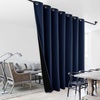 image:imageNICETOWN Full Shade Curtain Panel Energy Smart amp Noise Blocking Out Blackout Drape for Dining Room Window Thermal Insulated Guest Room Lined Window DressingSilver Gray 42 x 84 inchNavy