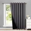 image:imageNICETOWN Full Shade Curtain Panel Energy Smart amp Noise Blocking Out Blackout Drape for Dining Room Window Thermal Insulated Guest Room Lined Window DressingSilver Gray 42 x 84 inchGrey