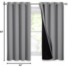 image:imageNICETOWN Full Shade Curtain Panel Energy Smart amp Noise Blocking Out Blackout Drape for Dining Room Window Thermal Insulated Guest Room Lined Window DressingSilver Gray 42 x 84 inchSilver Grey