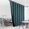 image:imageNICETOWN Full Shade Curtain Panel Energy Smart amp Noise Blocking Out Blackout Drape for Dining Room Window Thermal Insulated Guest Room Lined Window DressingSilver Gray 42 x 84 inchSea Teal