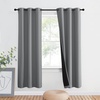 image:imageNICETOWN Full Shade Curtain Panel Energy Smart amp Noise Blocking Out Blackout Drape for Dining Room Window Thermal Insulated Guest Room Lined Window DressingSilver Gray 42 x 84 inchSilver Grey