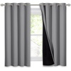 image:imageNICETOWN Full Shade Curtain Panel Energy Smart amp Noise Blocking Out Blackout Drape for Dining Room Window Thermal Insulated Guest Room Lined Window DressingSilver Gray 42 x 84 inchSilver Grey