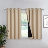 image:imageNICETOWN Full Shade Curtain Panel Energy Smart amp Noise Blocking Out Blackout Drape for Dining Room Window Thermal Insulated Guest Room Lined Window DressingSilver Gray 42 x 84 inchBiscotti Beige