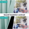 image:imageNICETOWN Full Shade Curtain Panel Energy Smart amp Noise Blocking Out Blackout Drape for Dining Room Window Thermal Insulated Guest Room Lined Window DressingSilver Gray 42 x 84 inchAqua Blue