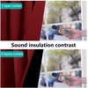 image:imageNICETOWN Full Shade Curtain Panel Energy Smart amp Noise Blocking Out Blackout Drape for Dining Room Window Thermal Insulated Guest Room Lined Window DressingSilver Gray 42 x 84 inchBurgundy Red