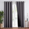 image:imageNICETOWN Full Shade Curtain Panel Energy Smart amp Noise Blocking Out Blackout Drape for Dining Room Window Thermal Insulated Guest Room Lined Window DressingSilver Gray 42 x 84 inchGrey