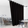 image:imageNICETOWN Full Shade Curtain Panel Energy Smart amp Noise Blocking Out Blackout Drape for Dining Room Window Thermal Insulated Guest Room Lined Window DressingSilver Gray 42 x 84 inchBrown