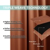 image:imageNICETOWN Full Shade Curtain Panel Energy Smart amp Noise Blocking Out Blackout Drape for Dining Room Window Thermal Insulated Guest Room Lined Window DressingSilver Gray 42 x 84 inchBurnt Orange