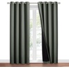 image:imageNICETOWN Full Shade Curtain Panel Energy Smart amp Noise Blocking Out Blackout Drape for Dining Room Window Thermal Insulated Guest Room Lined Window DressingSilver Gray 42 x 84 inchDark Mallard