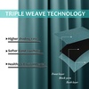 image:imageNICETOWN Full Shade Curtain Panel Energy Smart amp Noise Blocking Out Blackout Drape for Dining Room Window Thermal Insulated Guest Room Lined Window DressingSilver Gray 42 x 84 inchSea Teal