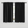 image:imageNICETOWN Halloween Short Curtains for Kitchen Window  Black Color W42 x L40 Double Panels Home Decoration Light Blocking Thermal Insulated Blackout Rod Pocket amp Back Loop Draperies for Cupboard