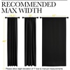 image:imageNICETOWN Halloween Short Curtains for Kitchen Window  Black Color W42 x L40 Double Panels Home Decoration Light Blocking Thermal Insulated Blackout Rod Pocket amp Back Loop Draperies for Cupboard