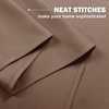 image:imageNICETOWN Kitchen Tiers Curtains for Small Window Bathroom 52 W x 30 L  Peacock Teal Blackout Thermal Insulated Grommet Curtains for Basement Short RV Camper 2 PanelsCappuccino