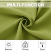 image:imageNICETOWN Kitchen Tiers Curtains for Small Window Bathroom 52 W x 30 L  Peacock Teal Blackout Thermal Insulated Grommet Curtains for Basement Short RV Camper 2 PanelsFresh Green
