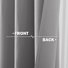 image:imageNICETOWN Kitchen Tiers Curtains for Small Window Bathroom 52 W x 30 L  Peacock Teal Blackout Thermal Insulated Grommet Curtains for Basement Short RV Camper 2 PanelsSliver Grey