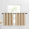 image:imageNICETOWN Kitchen Tiers Curtains for Small Window Bathroom 52 W x 30 L  Peacock Teal Blackout Thermal Insulated Grommet Curtains for Basement Short RV Camper 2 PanelsBiscotti Beige