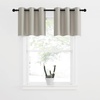 image:imageNICETOWN Kitchen Tiers Curtains for Small Window Bathroom 52 W x 30 L  Peacock Teal Blackout Thermal Insulated Grommet Curtains for Basement Short RV Camper 2 PanelsNatural