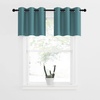 image:imageNICETOWN Kitchen Tiers Curtains for Small Window Bathroom 52 W x 30 L  Peacock Teal Blackout Thermal Insulated Grommet Curtains for Basement Short RV Camper 2 PanelsSea Teal