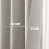 image:imageNICETOWN Kitchen Tiers Curtains for Small Window Bathroom 52 W x 30 L  Peacock Teal Blackout Thermal Insulated Grommet Curtains for Basement Short RV Camper 2 PanelsNatural