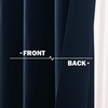 image:imageNICETOWN Kitchen Tiers Curtains for Small Window Bathroom 52 W x 30 L  Peacock Teal Blackout Thermal Insulated Grommet Curtains for Basement Short RV Camper 2 PanelsNavy