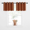 image:imageNICETOWN Kitchen Tiers Curtains for Small Window Bathroom 52 W x 30 L  Peacock Teal Blackout Thermal Insulated Grommet Curtains for Basement Short RV Camper 2 PanelsBurnt Orange