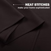 image:imageNICETOWN Kitchen Tiers Curtains for Small Window Bathroom 52 W x 30 L  Peacock Teal Blackout Thermal Insulated Grommet Curtains for Basement Short RV Camper 2 PanelsToffee Brown