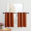 image:imageNICETOWN Kitchen Tiers Curtains for Small Window Bathroom 52 W x 30 L  Peacock Teal Blackout Thermal Insulated Grommet Curtains for Basement Short RV Camper 2 PanelsBurnt Orange