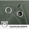 image:imageNICETOWN Kitchen Tiers Curtains for Small Window Bathroom 52 W x 30 L  Peacock Teal Blackout Thermal Insulated Grommet Curtains for Basement Short RV Camper 2 PanelsDark Mallard