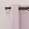 image:imageNICETOWN Kitchen Tiers Curtains for Small Window Bathroom 52 W x 30 L  Peacock Teal Blackout Thermal Insulated Grommet Curtains for Basement Short RV Camper 2 PanelsBaby Pink