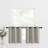 image:imageNICETOWN Kitchen Tiers Curtains for Small Window Bathroom 52 W x 30 L  Peacock Teal Blackout Thermal Insulated Grommet Curtains for Basement Short RV Camper 2 PanelsNatural