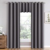 image:imageNICETOWN Kitchen Tiers Curtains for Small Window Bathroom 52 W x 30 L  Peacock Teal Blackout Thermal Insulated Grommet Curtains for Basement Short RV Camper 2 PanelsGrey