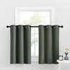 image:imageNICETOWN Kitchen Tiers Curtains for Small Window Bathroom 52 W x 30 L  Peacock Teal Blackout Thermal Insulated Grommet Curtains for Basement Short RV Camper 2 PanelsDark Mallard