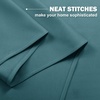 image:imageNICETOWN Kitchen Tiers Curtains for Small Window Bathroom 52 W x 30 L  Peacock Teal Blackout Thermal Insulated Grommet Curtains for Basement Short RV Camper 2 PanelsSea Teal